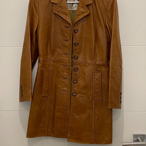 Vintage Leather Coat from London - 8 UK - Picture 3 of 4